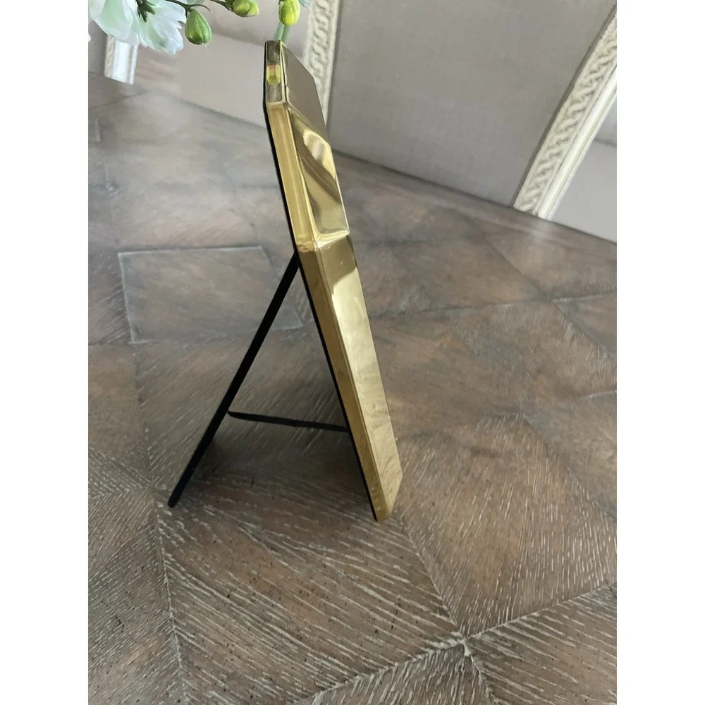 Vintage NOS Solid Brass‎ Photo Picture Frame Beveled Edge 5X7 New